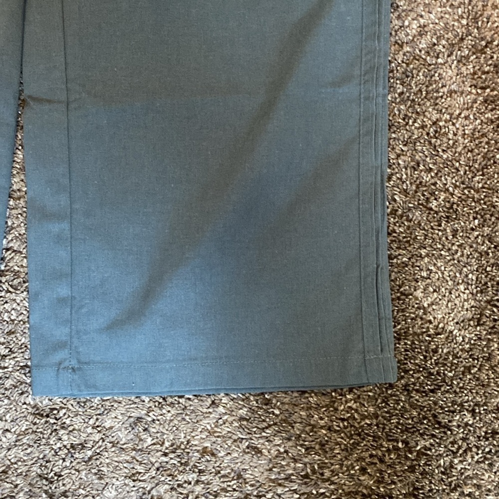 Mumianxiu Gray Green Pants Sz XL Casual Dress Wide Leg NWOT - Picture 3 of 7
